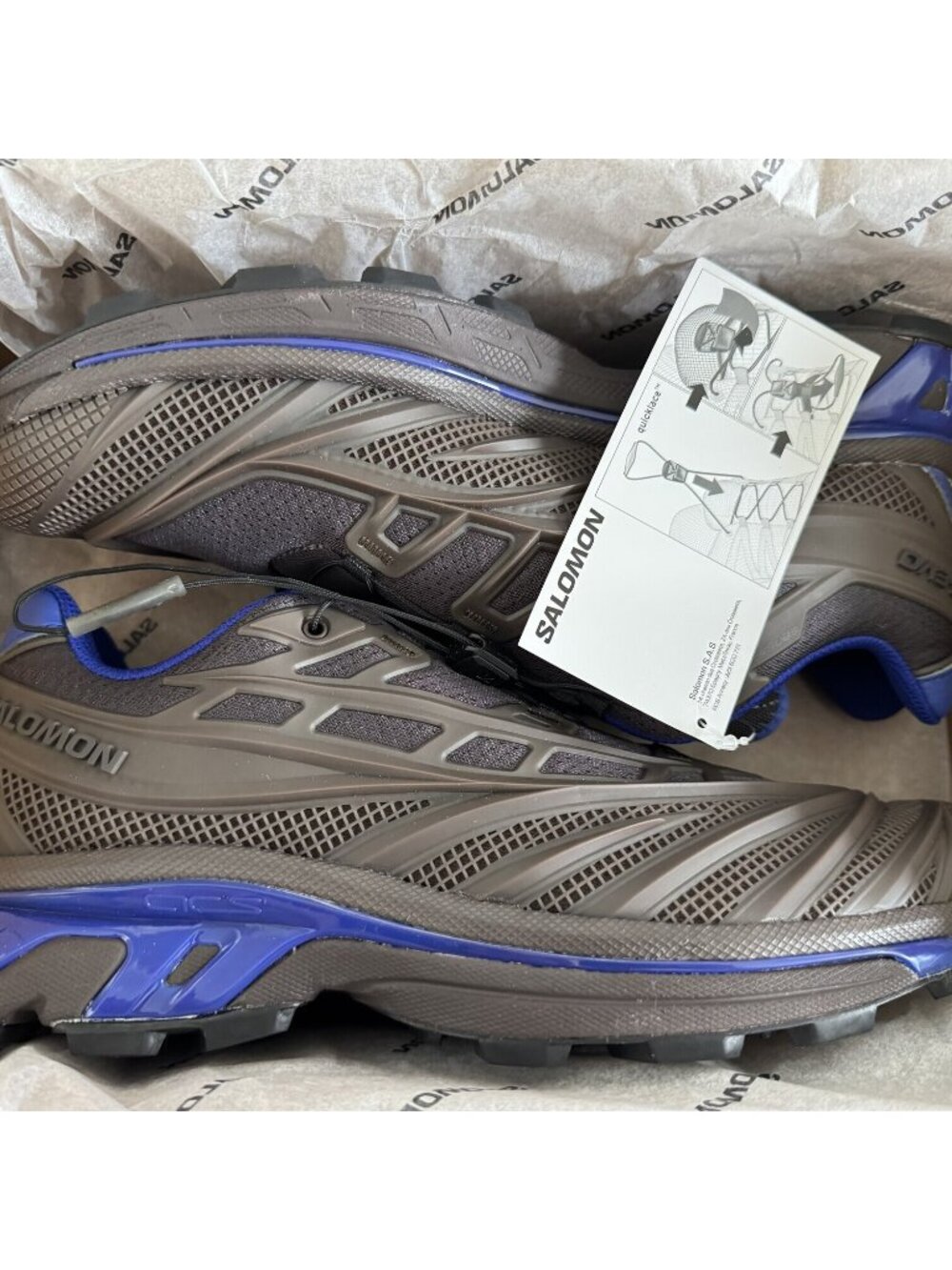 Kith for Salomon XT-EVO - Black Coffee / Excalibur / Bluing size 11 sneakers